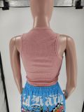 Letter Print Sleevless Tank Tops GMJL-XX706