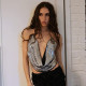 Sequin Chain Sling Backless Tops GDSF-D25TP113