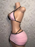 Sexy Bikini Short Skirt Three Piece Set GFCF-1362