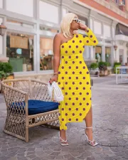 Sexy Polka Dot Print Single Sleeve Dress SMD-25002