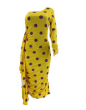Sexy Polka Dot Print Single Sleeve Dress SMD-25002