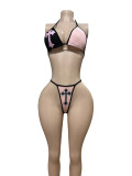 Sexy Bikini Short Skirt Three Piece Set GFCF-1362