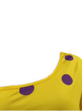 Sexy Polka Dot Print Single Sleeve Dress SMD-25002