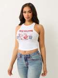 Letter Print Sleevless Tank Tops GMJL-XX706