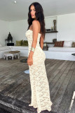 Lace See Through Slim Maxi Dress MZ-2901