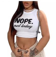 Letter Print Sleeveless Sport Tank Tops GXJL-B3134p21