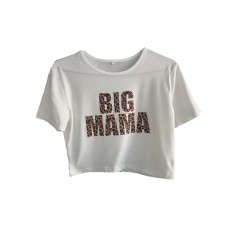Letter Print Short Sleeve T Shirts GXJL-10659