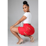 Hollow Out Holes Denim Shorts GCNF-0120