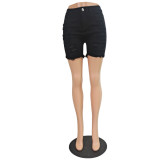 Hollow Out Holes Denim Shorts GCNF-0120