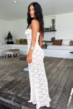 Lace See Through Slim Maxi Dress MZ-2901