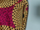 Double Ruffle Short Sleeve Printed Maxi Dress XHXF-457