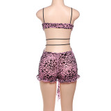 Pre Order: About 7 work days shipping Leopard Print Sexy Romper YUEM-300325