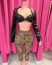 Pre Order: About 7 work days shipping Leopard Print Yoga Pants YUEM-300326