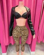 Pre Order: About 7 work days shipping Leopard Print Yoga Pants YUEM-300326