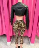 Pre Order: About 7 work days shipping Leopard Print Yoga Pants YUEM-300326