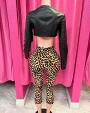 Pre Order: About 7 work days shipping Leopard Print Yoga Pants YUEM-300326