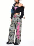 Camouflage Loose Straight Casual Pants GFMA-25083