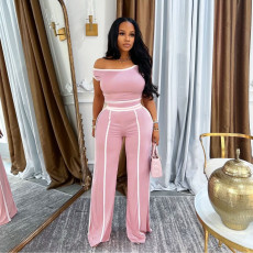 Plus Size Sleeveless Loose Two Piece Pants Set NY-3532