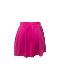 Solid Color Button Shorts Culottes LSD-9144
