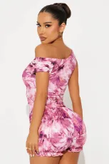 Fashion Print Sleeveless Two Piece Shorts Set GBGF-5083