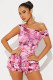 Fashion Print Sleeveless Two Piece Shorts Set GBGF-5083