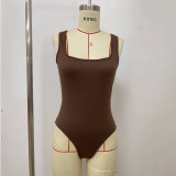Solid Color Bodysuit Tassel Hole Pants 2 Piece Set LSD-2448