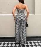 Print Off Shoulder Knits Tube Tops Jumpsuit GMOY-ZG2025-9
