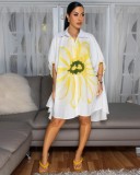 Fashion Print Loose Shirt Dress GFDY-1333