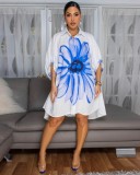 Fashion Print Loose Shirt Dress GFDY-1333