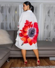 Fashion Print Loose Shirt Dress GFDY-1333