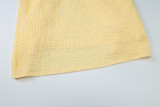 Solid Color Backless Two Piece Skirt Set GLAG-S5318679G