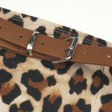 Leopard Print Wrap Chest Mini Dress GAXB-D099DS