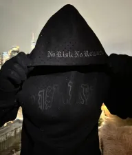 Men's Hot Drill Print Long Sleeve Hooded Sweatshirt GLJS-B8310