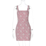 Print Sleeveless Bandage Dress GLAG-D5218616F