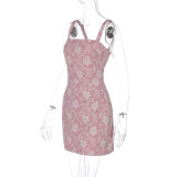 Print Sleeveless Bandage Dress GLAG-D5218616F