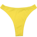 Solid Color Tie Up Swimsuit Three Piece Skirt Set CYA-901740