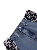 Fashion Print Patchwork Straight Jeans LSD-2320