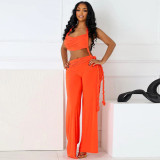 Twisted Halterneck Wide Leg Jumpsuit GDSF-J25JP045