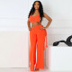 Twisted Halterneck Wide Leg Jumpsuit GDSF-J25JP045