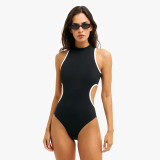 Sleeveless Hollow Out One Piece Swimsuit GDSF-Q25BS119