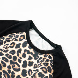 Contrast Color Print Two Piece Short Set GDSF-D25ST131