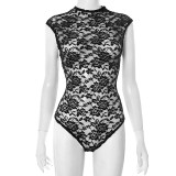 Lace Sleeveless Bodysuit Two Piece Pants Suit GDSF-D25ST129