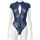 Sexy Sexy Metal Buckle Mesh Bodysuit GDSF-Y25BS123