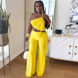 Twisted Halterneck Wide Leg Jumpsuit GDSF-J25JP045
