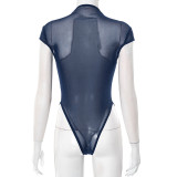 Sexy Sexy Metal Buckle Mesh Bodysuit GDSF-Y25BS123