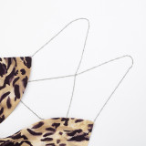Sexy Tie Up Print Backless Tops GDSF-D25TP111