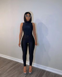 Solid Color Zipper Sport Pants QXLB-10135
