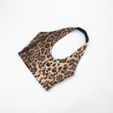 Leopard Print Sequin Sling Vest Seventh Pants Suit GDSF-J25ST027