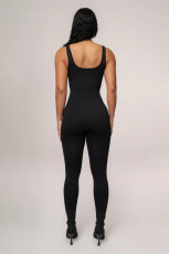 U Neck Print Sleeveless Jumpsuit GXYF-0478
