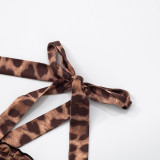 Sexy Backless Leopard Print Midi Dress GDSF-J25DS013